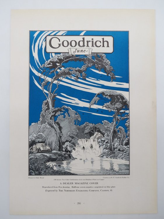 VINTAGE GOODRICH DEALER MAGAZINE PRINT OF COVER