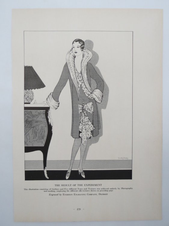 VINTAGE ART DECO FLAPPER FASHION PRINT