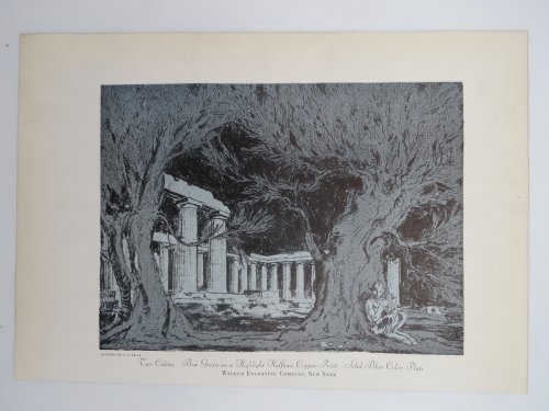 VINTAGE TWILIGHT GHOUL PRINT COLOR PRINT