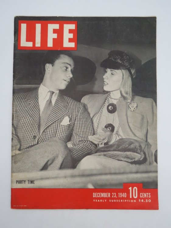 LIFE MAGAZINE - DECEMBER 23, 1940 (FREDDY BRADLEE AND HALDIS PRINCE COVER PARTY TIME)