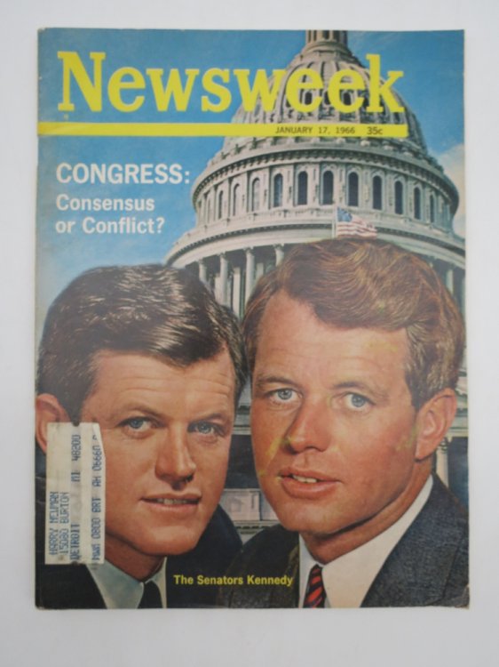 NEWSWEEK MAGAZINE JANUARY 17, 1966 (CONSENSUS OR CONFLICT THE SENATORS KENNEDY)