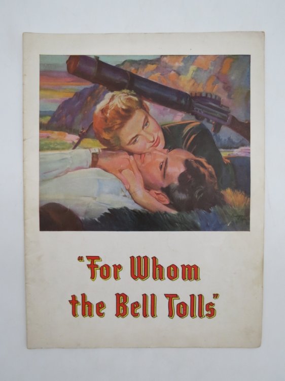 PARAMOUNT PRESENTS GARY COOPER, INGRID BERGMAN IN FOR WHOM THE BELL TOLLS - MOVIE PROMOTIONAL BOOKLET
