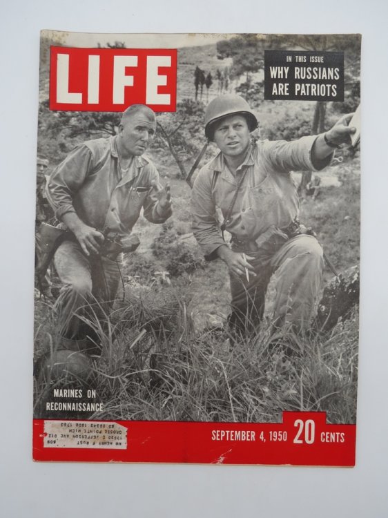 LIFE MAGAZINE, 4 SEPTEMBER 1950 (MARINES ON RECONNAISSANCE)