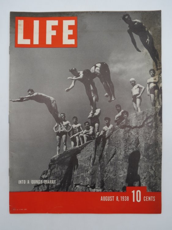 LIFE MAGAZINE AUGUST 8, 1938 (INTO A QUINCY QUARRY)