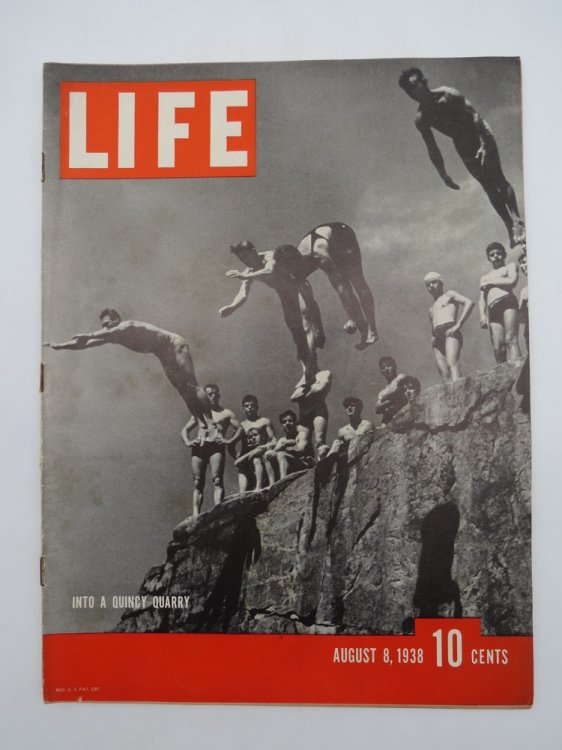 LIFE MAGAZINE AUGUST 8, 1938 (INTO A QUINCY QUARRY)