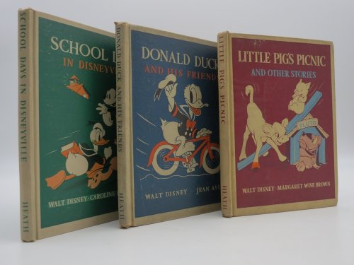 SCHOOL DAYS IN DISNEYVILLE Plus 2 Additional Books: Donald Duck and His Friends; Little Pig's Picnic and Other Stories