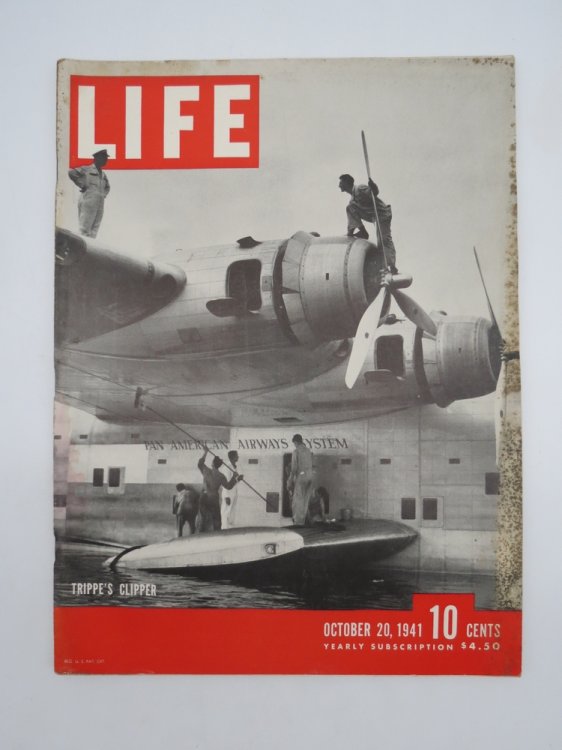 LIFE MAGAZINE, OCTOBER 20, 1941 (TRIPPE'S CLIPPER)