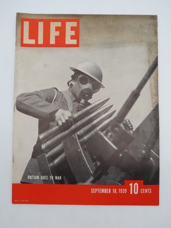 LIFE MAGAZINE SEPTEMBER 18, 1939 (BRITAIN GOES TO WAR)