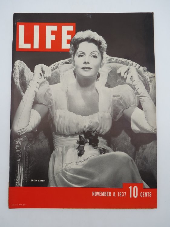 LIFE MAGAZINE - NOVEMBER 8, 1937 (GRETA GARBO)