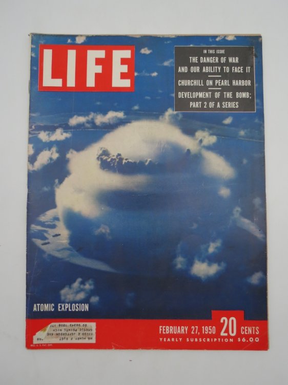 LIFE MAGAZINE - FEBRUARY 27, 1950 (ATOMIC BOMB EXPLOSION)