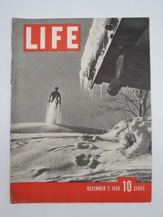 LIFE MAGAZINE DECEMBER 7, 1936 (HITLER & GERMANY; 3RD ISSUE; SKIING COVER)