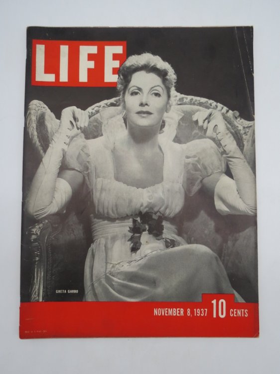LIFE MAGAZINE - NOVEMBER 8, 1937 (GRETA GARBO)