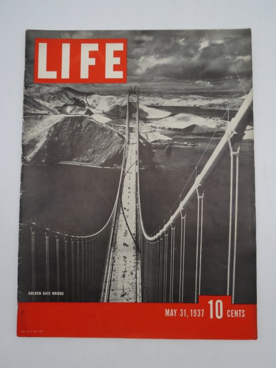 LIFE MAGAZINE, MAY 31, 1937 (GOLDEN GATE BRIDGE)