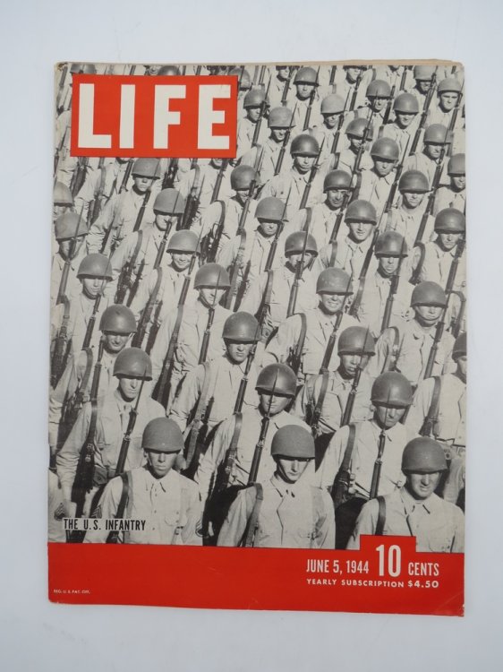 LIFE MAGAZINE, JUNE 5, 1944 (U.S. INFANTRY COVER)