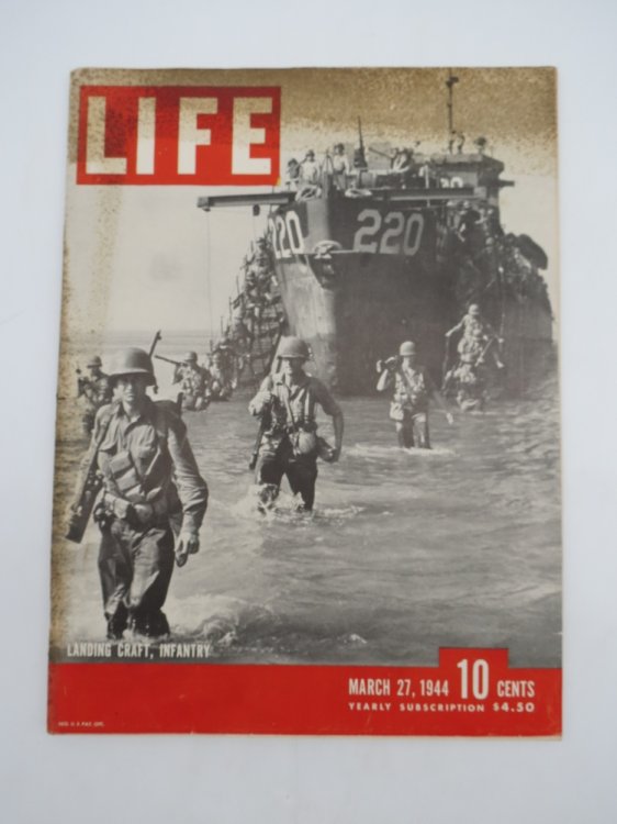 LIFE MAGAZINE, MARCH 27, 1944 (LANDING CRAFT, INFANTRY)