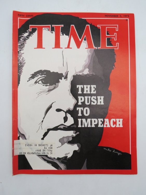 TIME MAGAZINE NOVEMBER 5, 1973 (THE PUSH TO IMPEACH NIXON)