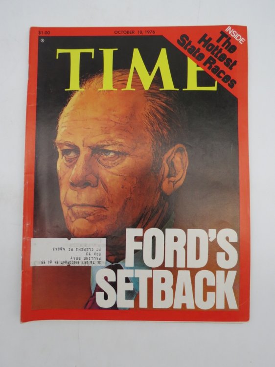 TIME MAGAZINE OCTOBER 18, 1976 (FORD'S SETBACK; HOTTEST STATE RACES)