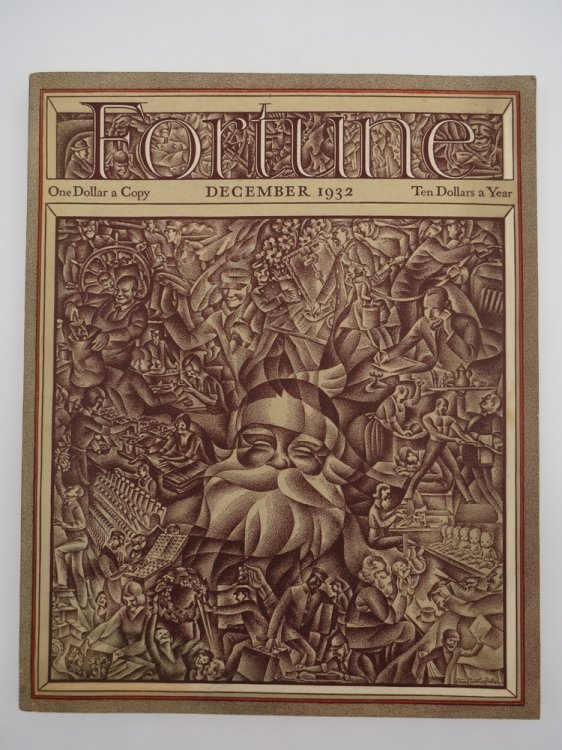 FORTUNE MAGAZINE, DECEMBER 1932 (ERNEST HAMLIN BAKER SANTA CLAUS CHRISTMAS COVER)