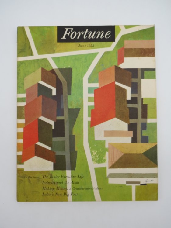 FORTUNE MAGAZINE JUNE 1953 (GEORGE GIUSTI ABSTRACT MID CENTURY MODERN COVER)