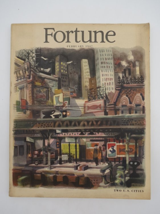 FORTUNE MAGAZINE FEBRUARY 1947 (DONG KINGMAN COVER; PITTSBURGH, CHICAGO)