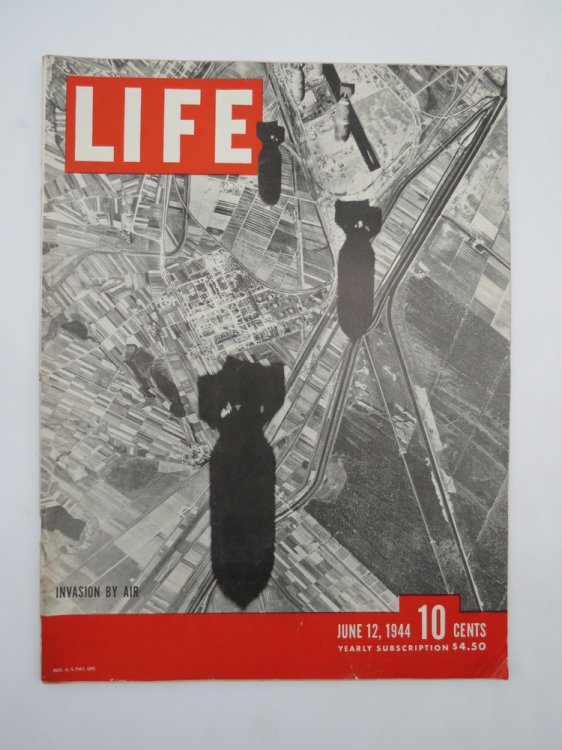 LIFE MAGAZINE, JUNE 12, 1944 (INVASION BY AIR BOMBING)