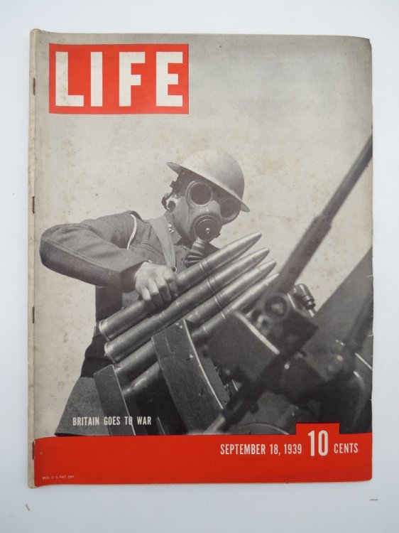LIFE MAGAZINE SEPTEMBER 18, 1939 (BRITAIN GOES TO WAR)