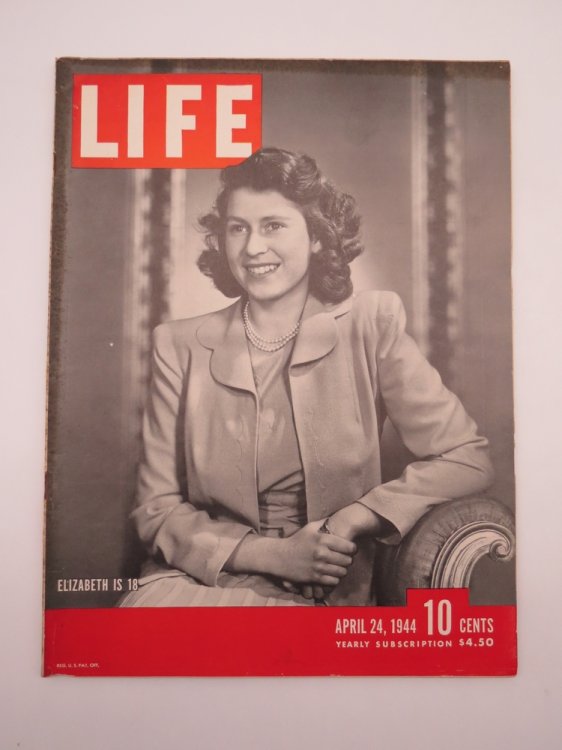 LIFE MAGAZINE APRIL 24, 1944 (QUEEN ELIZABETH IS 18)