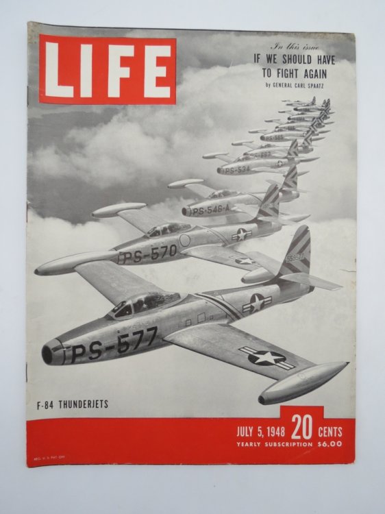 LIFE MAGAZINE - JULY 5, 1948 (F-84 THUNDERJETS)