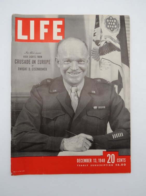 LIFE MAGAZINE, DECEMBER 13, 1948 (DWIGHT D. EISENHOWER CRUSADE IN EUROPE)