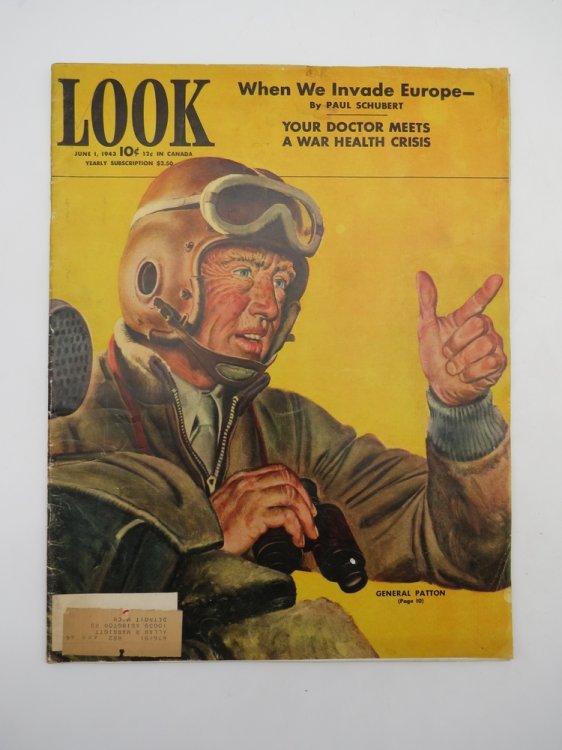 LOOK MAGAZINE JUNE 1, 1943 (GENERAL PATTON; WHEN WE INVADE EUROPE)