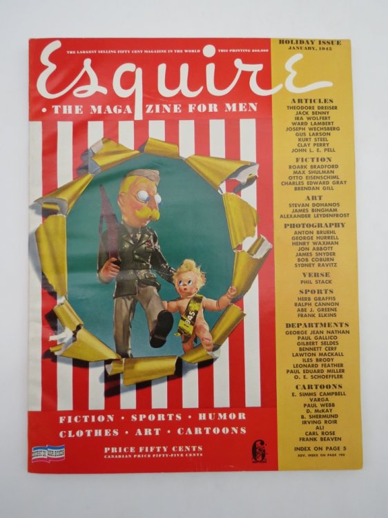 ESQUIRE MAGAZINE JANUARY 1945 (VARGA 12-MONTH GIRL PINUPS )