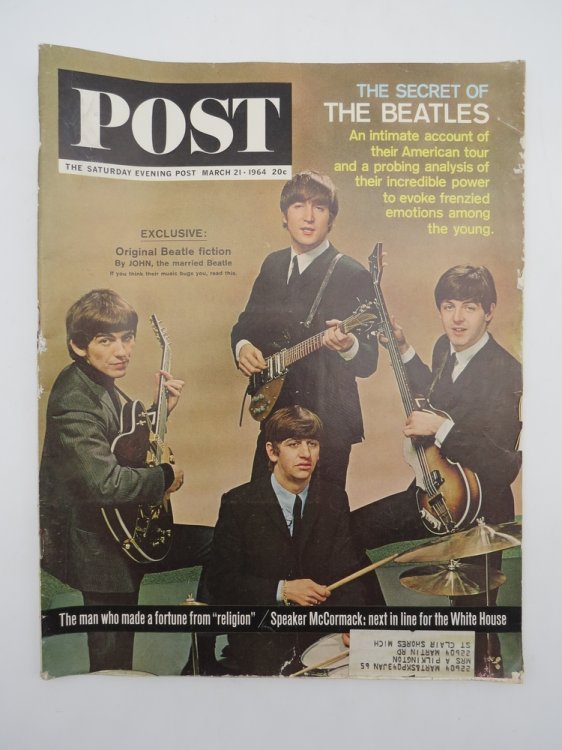 SATURDAY EVENING POST - MARCH 21, 1964 (THE BEATLES COVER)