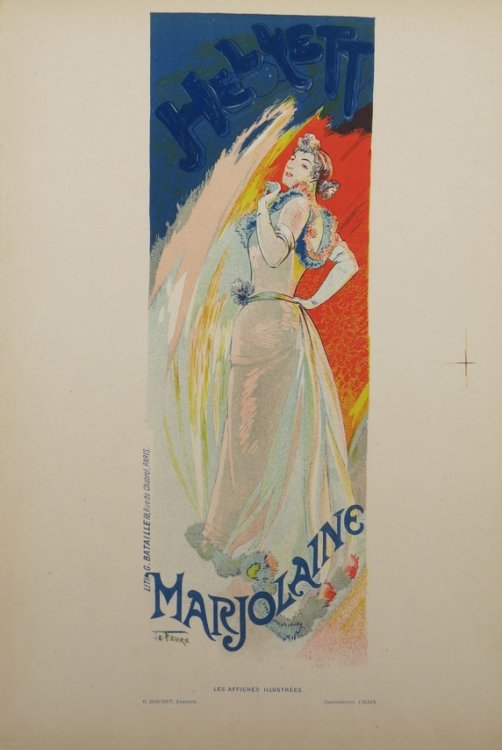 MARJOLAINE ORIGINAL LITHOGRAPH OF POSTER