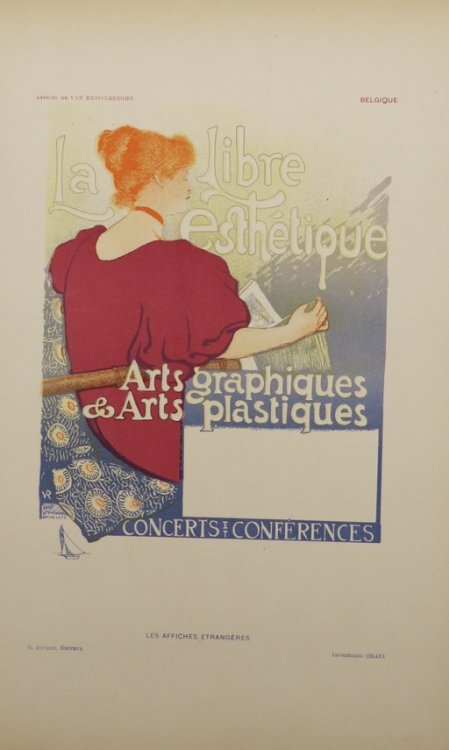 LIBRE ESTHETIQUE ORIGINAL LITHOGRAPH OF POSTER