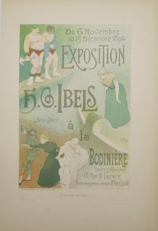 EPOSITION BODINIERE ORIGINAL LITHOGRAPH OF POSTER