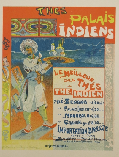 PALAIS INDIENS ORIGINAL LITHOGRAPH OF POSTER