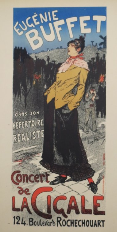 EUGENIE BUFFET ORIGINAL LITHOGRAPH OF POSTER