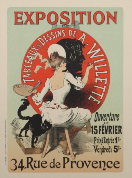 EXPOSITION WILLETTE ORIGINAL LITHOGRAPH OF POSTER