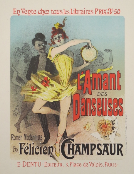 L'AMANT DANSEUSES ORIGINAL LITHOGRAPH OF POSTER