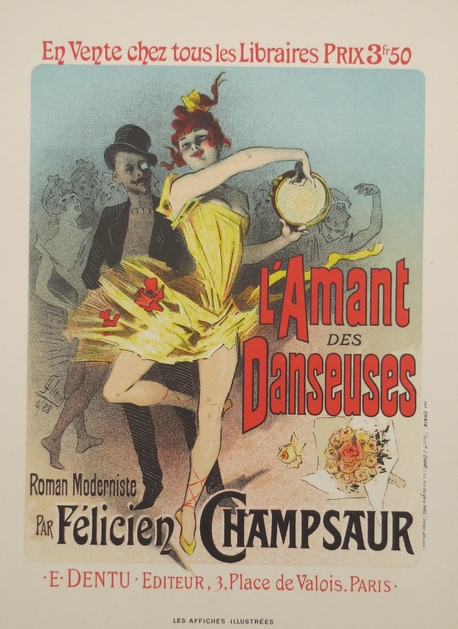 L'AMANT DANSEUSES ORIGINAL LITHOGRAPH OF POSTER