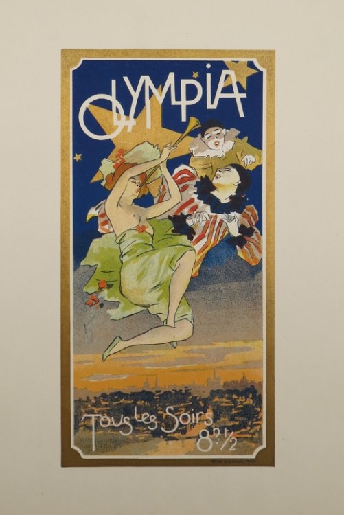 OLYMPIA FOLIES ORIGINAL LITHOGRAPH OF POSTER