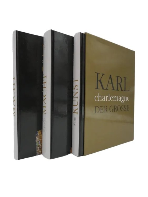 KARL DER GROE / CHARLEMAGNE, KATALOG, ESSAYS Drei Bnde Im Schuber