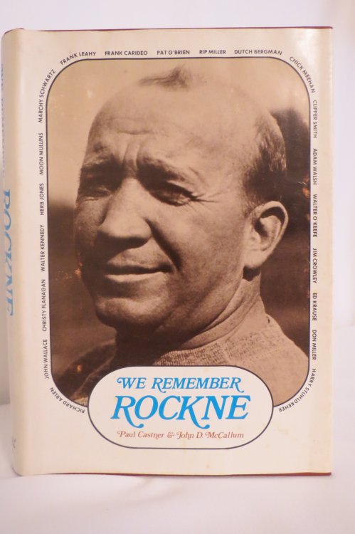 WE REMEMBER ROCKNE (DJ protected by clear, acid-free mylar cover)