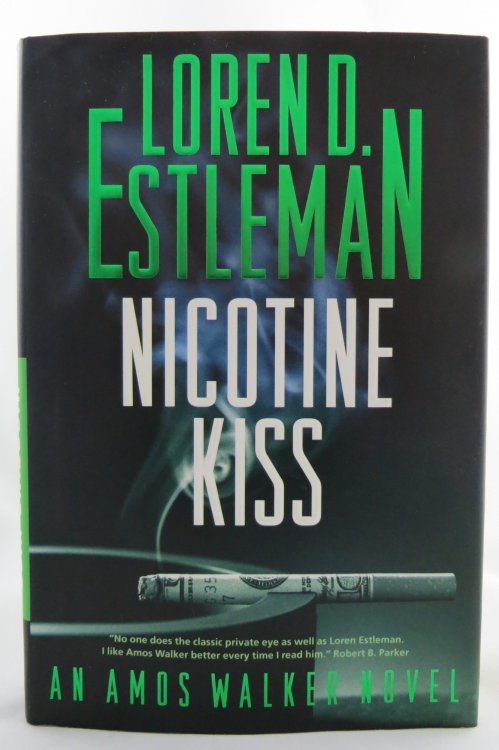 NICOTINE KISS An Amos Walker Novel (DJ protected by a brand new, clear, acid-free mylar cover)