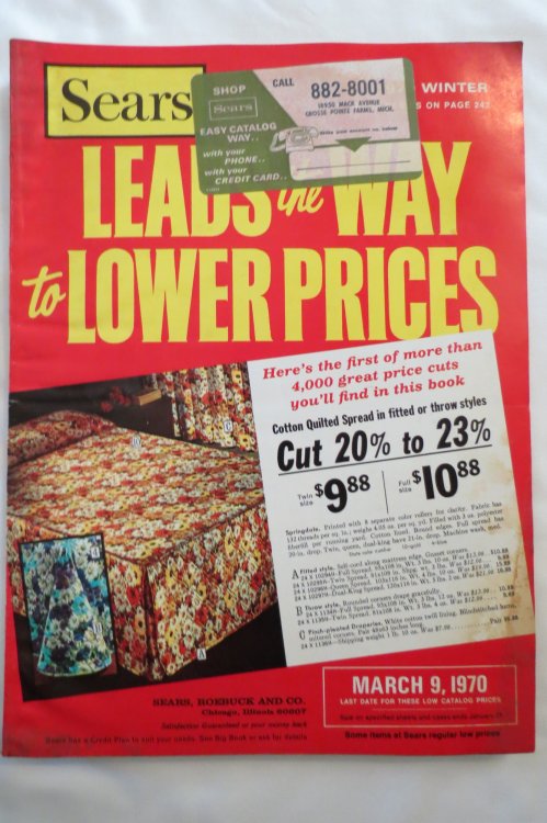 SEARS 1970 WINTER CATALOG