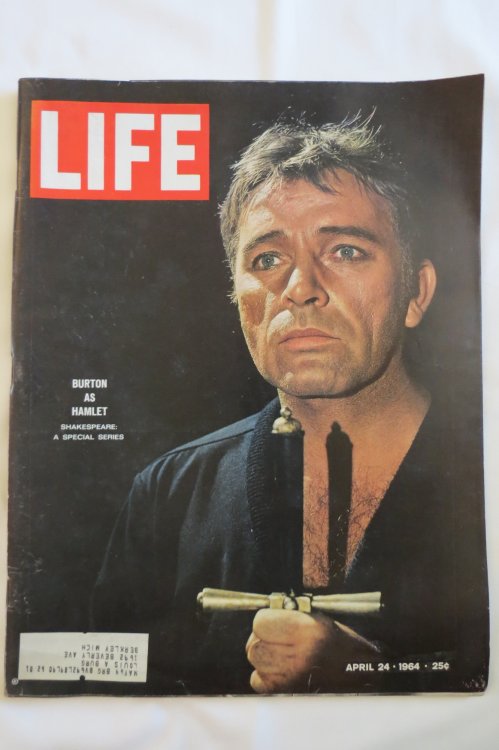 LIFE MAGAZINE, APRIL 24, 1964 (RICHARD BURTON AS HAMLET COVER)