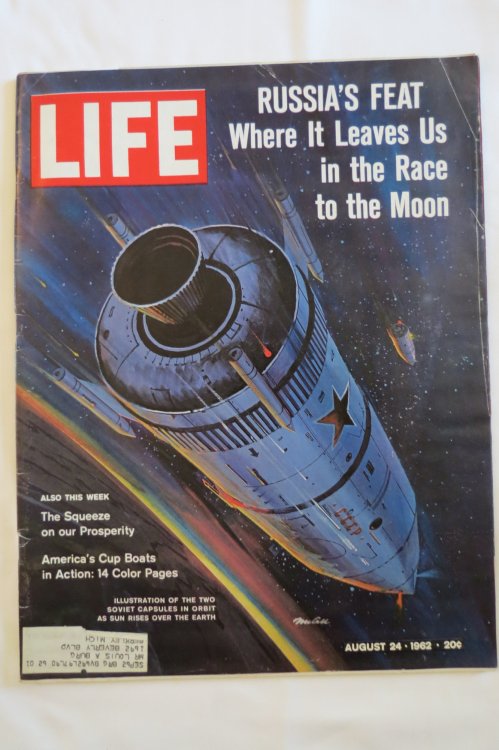 LIFE MAGAZINE AUGUST 24, 1962 (RUSSIA'S FEAT TO THE MOON COVER)