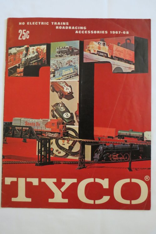 TYCO HO ELECTRIC TRAINS ROADRACING ACCESSORIES 1967-68 CATALOG