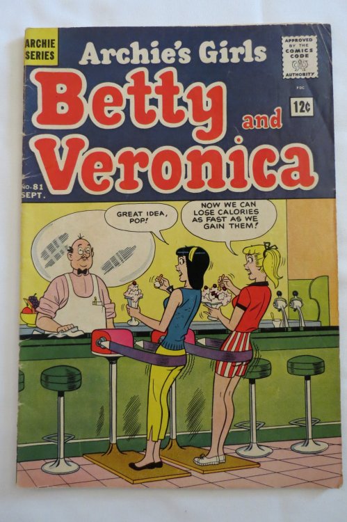 ARCHIE'S GIRLS BETTY AND VERONICA, NO. 81 SEPTEMBER 1962 