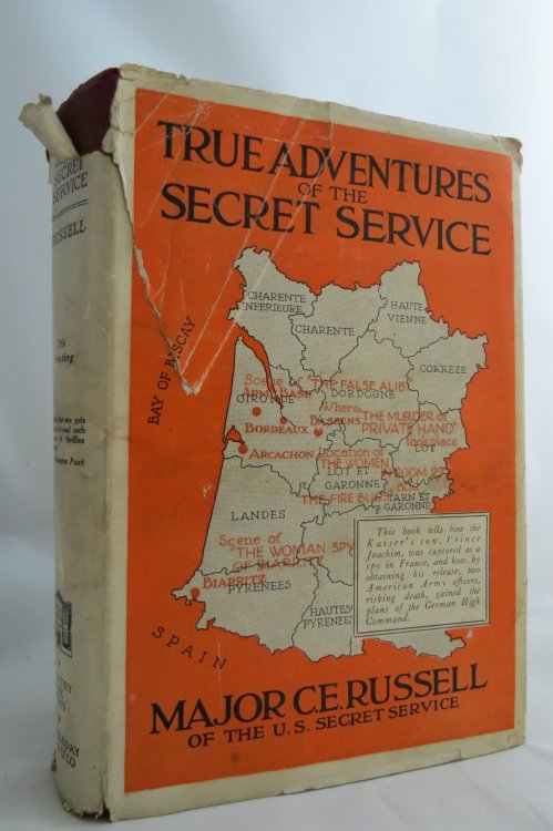 TRUE ADVENTURES OF THE SECRET SERVICE, (DJ protected by a brand new, clear, acid-free mylar cover)